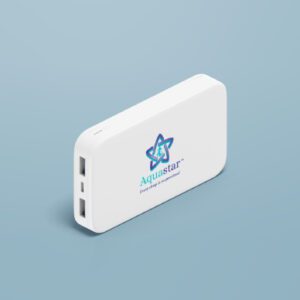 A white power bank